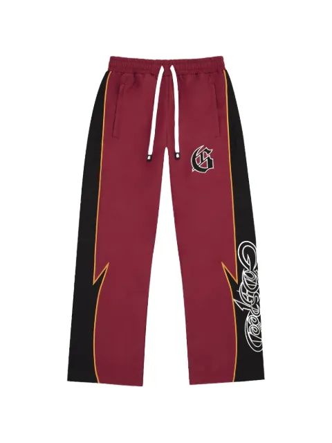 GODSPEED panelled-design track pants Red GS342
