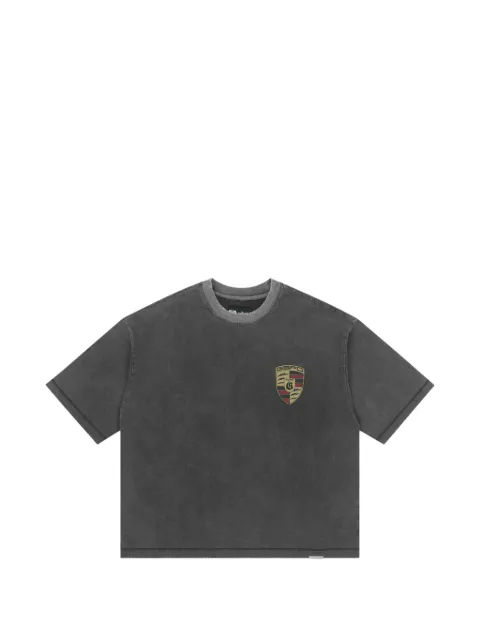 GODSPEED New York Insignias logo-print washed T-shirt Grey GS336