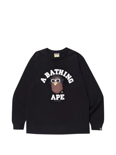 A BATHING APE® long-sleeve sweatshirt Black 001LTF731902X