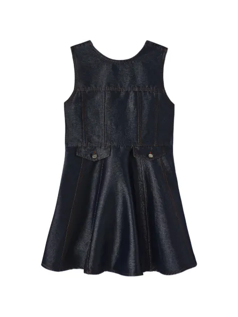GANNI panelled denim dress Blue A1030166
