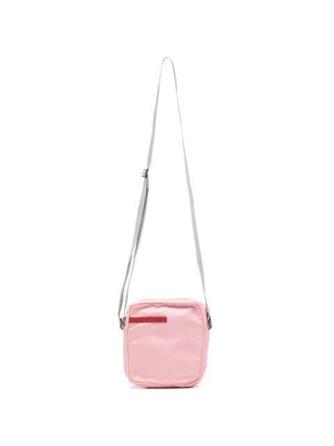 Prada Pre-Owned 1990s logo-patch shoulder bag Pink PR280BQT