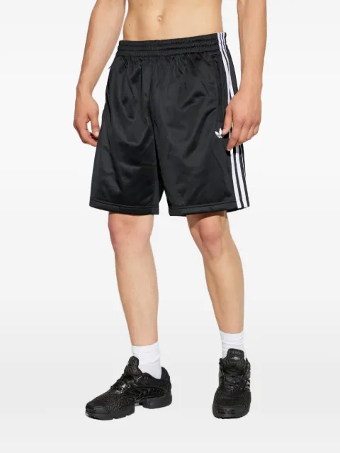 adidas logo-embroidered side-stripe shorts Black KE1379