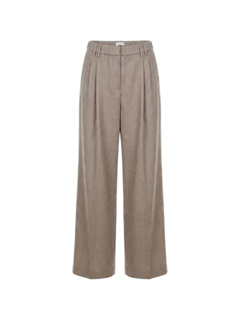 Brunello Cucinelli pleated wide-leg trousers Neutrals MG550P9253C1418