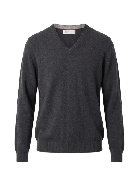 Brunello Cucinelli V-neck sweater Grey M2200162CMD52