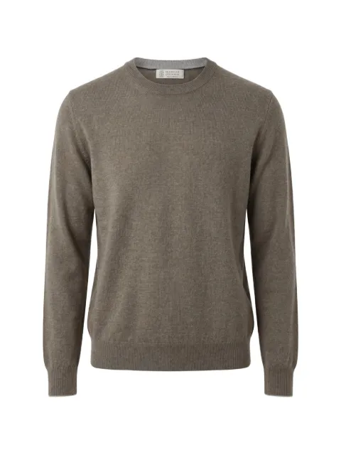 Brunello Cucinelli cashmere crew-neck sweater Green M2200100CKP08
