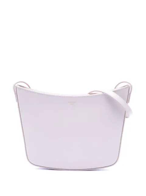 Celine Pre-Owned 2022 Medium Shiny Calfskin Croque shoulder bag Pink P1DPWR3IGLVBEO85
