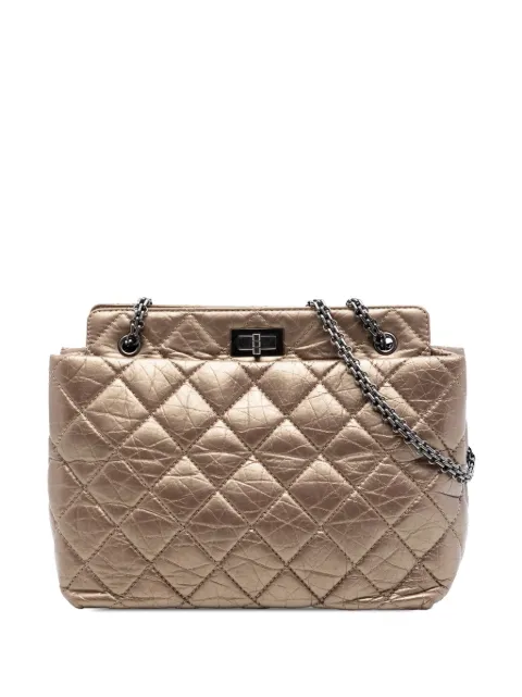 CHANEL Pre-Owned 2012-2013 Quilted Aged Calfskin Reissue 2.55 tote bag Brown CAPR017YLFGOFJ2T