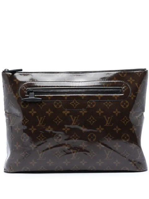 Louis Vuitton Pre-Owned 2018 Monogram Glaze Pochette Cosmos clutch bag Brown 21JOOKFHXYYI6FBB