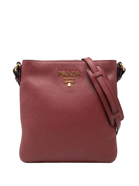 Prada Pre-Owned 2010-2025 Vitello Daino crossbody bag Red MY0EGLR3AWMXBOFX