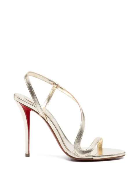 Christian Louboutin Rosa Z platine leather sandals Gold 3260154G306