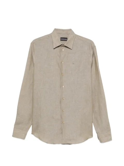 Emporio Armani long-sleeve button-fastening shirt Neutrals EM000099TE10157