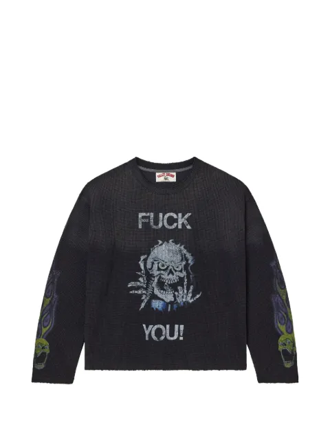 Vale graphic-print sweatshirt Black VAL214