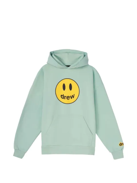 Drew Mascot logo-print hoodie Green DRSS20004