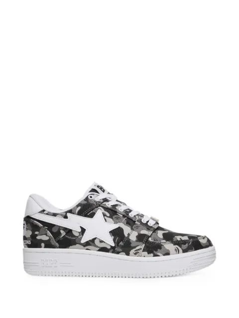 A BATHING APE® x Comme des Garçons camouflage-print sneakers Grey BPCDG191WHT