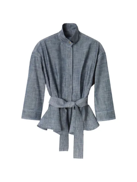 Jacquemus The Cabana de-Nîmes belted jacket Grey JAW00144AD00067