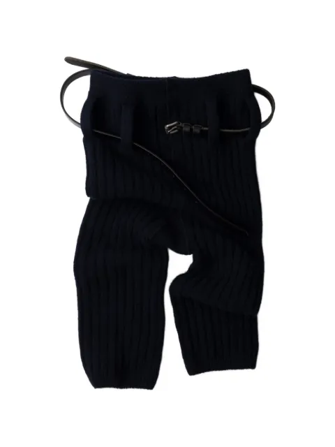 Prada wool and cashmere short leggings Blue 66595SOOO17VB