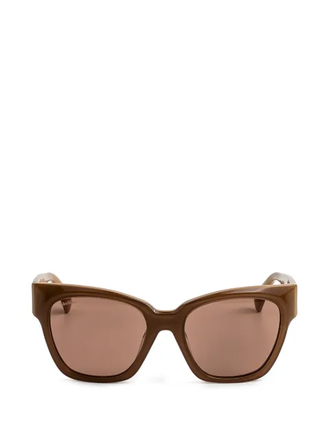 Max Mara Eyewear geometric-frame sunglasses Brown MM0204