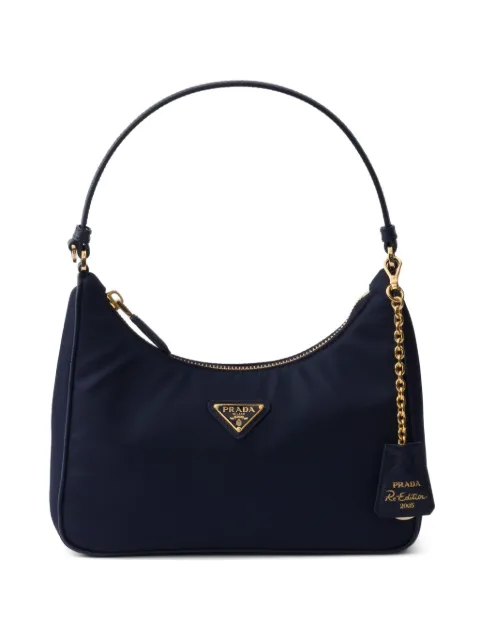 Prada Re-Edition 2005 Re-Nylon and Saffiano mini bag Blue 1N204PR064