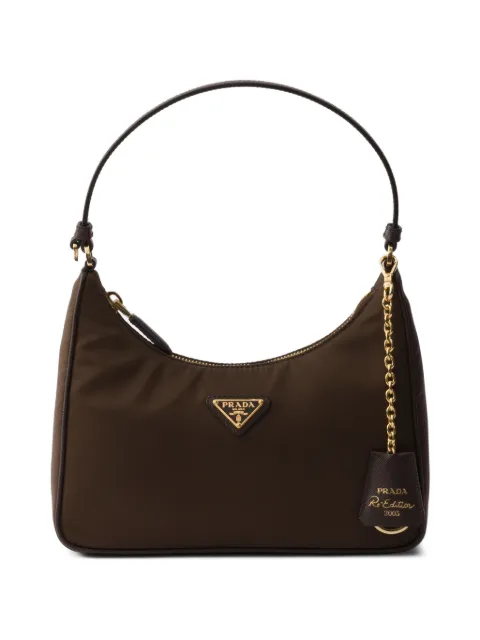 Prada Re-Edition 2005 Re-Nylon and Saffiano mini bag Brown 1N204PR064