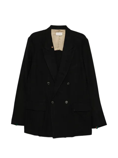 Bed J.W. Ford double-breasted silk blazer Black 26SSBJK01