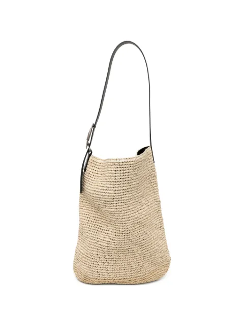 Bed J.W. Ford woven paper yarn shoulder bag Neutrals 26SSEDBG01