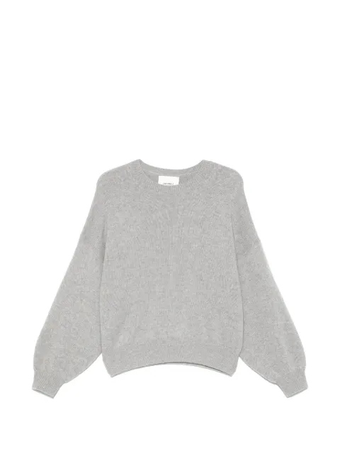 Lisa Yang Veira crew-neck balloon-sleeve sweater Grey VEIRA