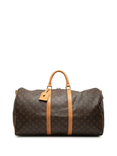Louis Vuitton Pre-Owned 1994 Monogram Keepall Bandouliere 55 travel bag Brown 85F2T9TPOC7AMZSQ