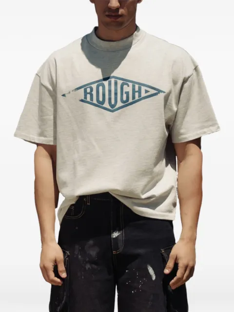ROUGH. Orizon logo-print drop-shoulder T-shirt Grey SS26RGH010