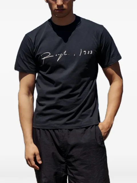 ROUGH. Signature logo-print T-shirt Black SS26RGH016