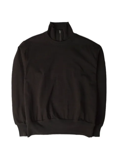 Lady White Co. quarter-zip dropped-shoulder sweater Brown LWSW503