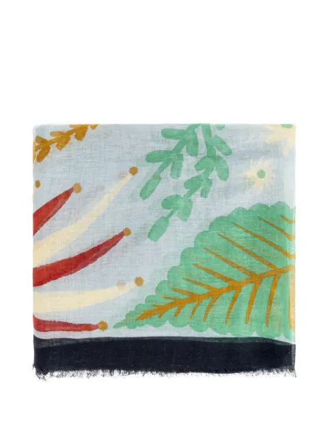 ETRO x Tabby Booth frayed scarf Blue WATA0006AK19Z