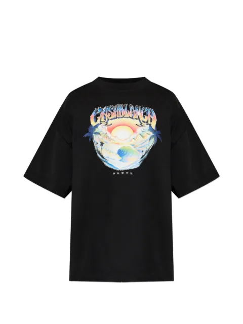 Casablanca graphic-print T-shirt Black MPF26JTS07802