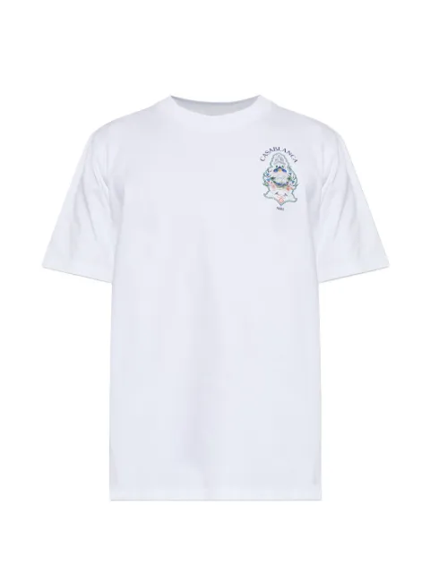 Casablanca Hotel Emblem graphic-print T-shirt White MPF26JTS00101