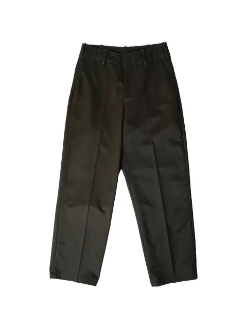 Lady White Co. cotton wide-leg trousers Green LWB1102