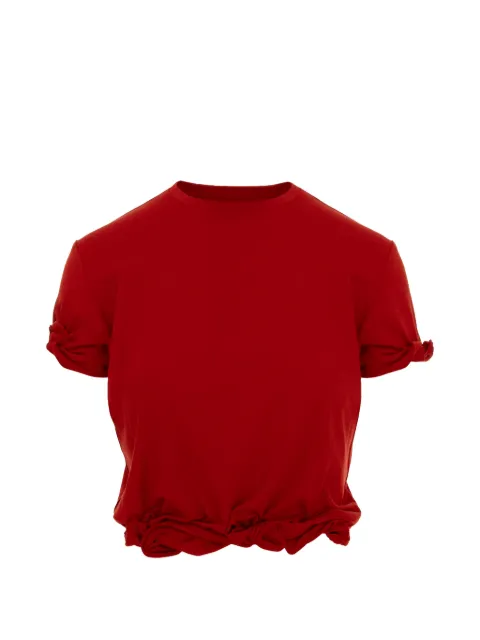 Seen Users Twombly Bloom knotted T-shirt Red SEEN12TOP33