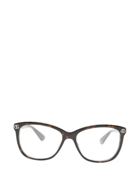 Gucci Eyewear Double G cat-eye glasses Brown GG2113O