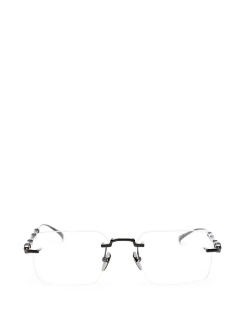 Gucci Eyewear Bamboo-effect rimless glasses Grey GG2154O