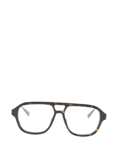 Gucci Eyewear tortoiseshell-effect pilot-frame glasses Brown GG2183O