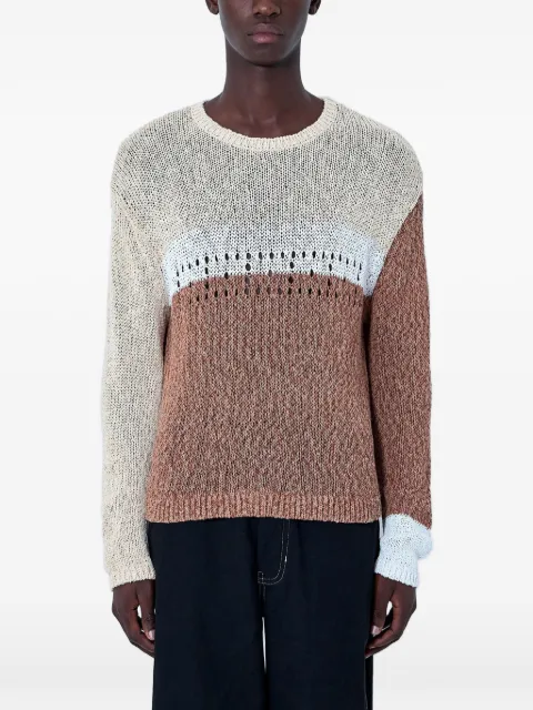 ACHM textured-knit sweater Brown ACMH1034K