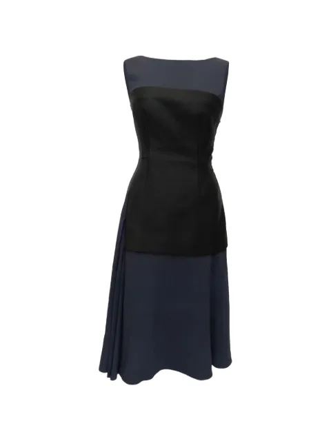 Christian Dior Pre-Owned color-blocked sleeveless dress Blue RFCPUGBCL745112W