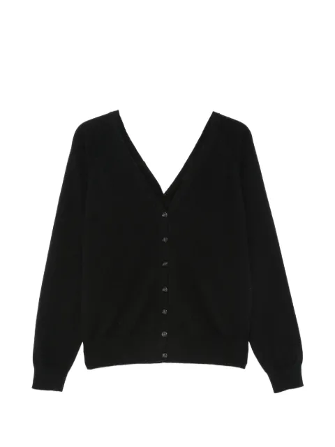 Lisa Yang Jiani V-neck button-down cardigan Black JIANI