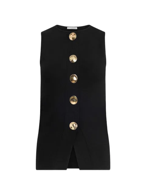 Altuzarra Happer button-up sleeveless top Black PF268402