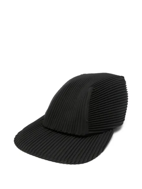 Homme Plissé Issey Miyake pleated baseball cap Black HP66AA473