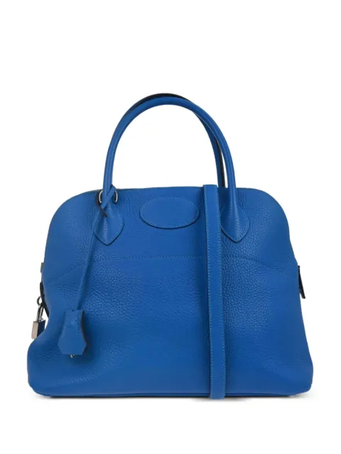 Hermès Pre-Owned 2016 Taurillon Clemence Bolide 31 handbag Blue KQ00219