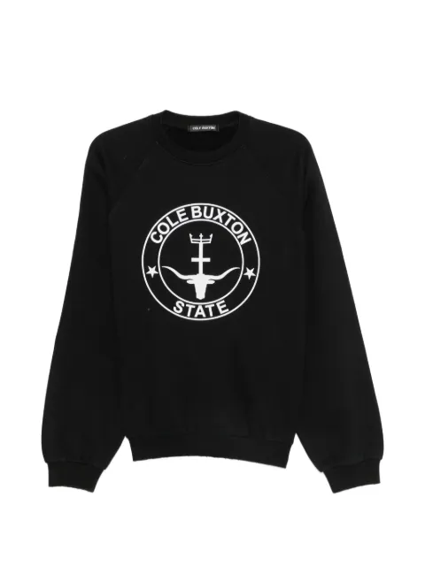 COLE BUXTON logo-print raglan-sleeve sweatshirt Black SS26CSTS290