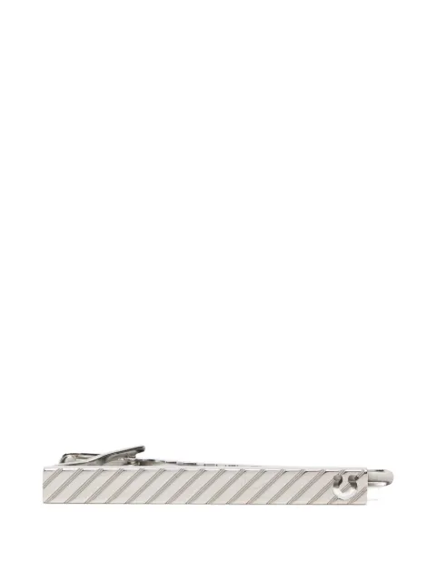 Ferragamo logo-engraved tie clip Silver 770414