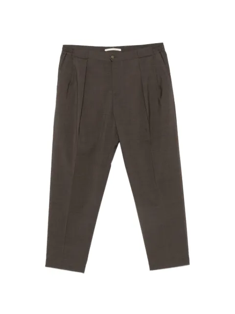 Briglia 1949 Portobellos pleated buttoned trousers Brown PORTOBELLOS300082