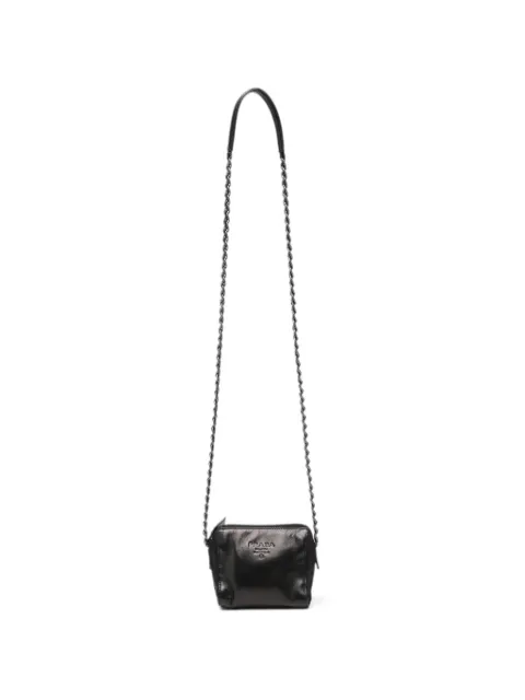 Prada Pre-Owned 2000s chain-strap crossbody bag Black PR600BQR