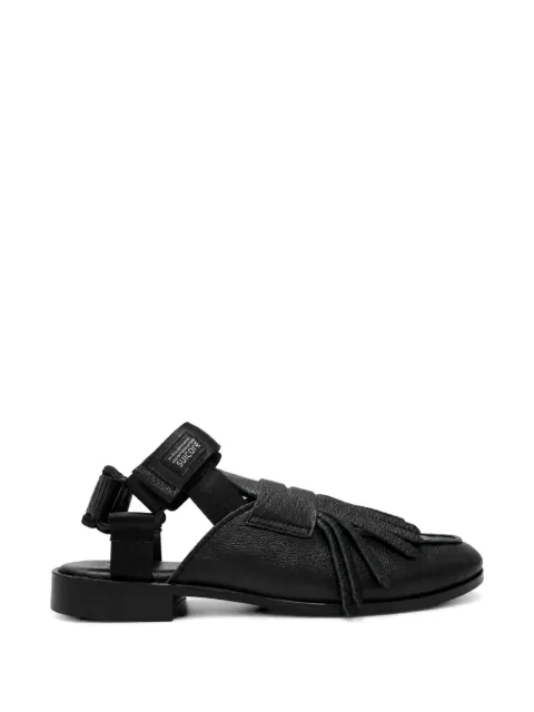 Bed J.W. Ford loafer-style suede sandals Black 26SSCSSH01