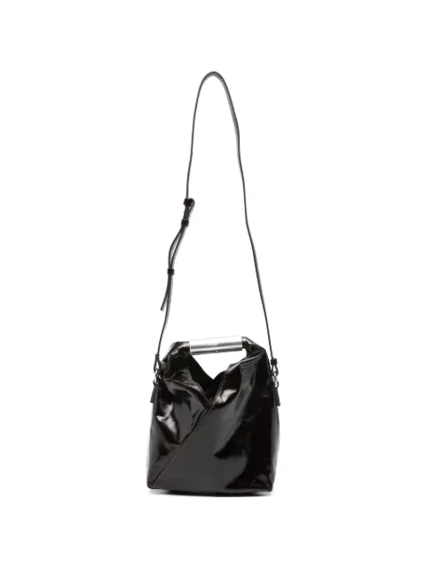 MM6 Maison Margiela Japanese patent leather tote bag Brown SB6WD0042P7560